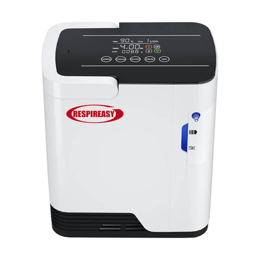 Concentrador de oxígeno portátil RESPIREASY para uso doméstico, flujo continuo de 1 a 8 litros por minuto, máquina concentradora de O2 110V/220V RE-E1L