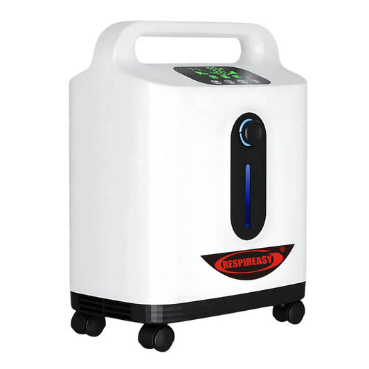 RESPIREASY RE-P2L 9 Liters Per Minute Continuous Flow Oxygen Concentrator for Home Oxygen Therapy, Dual Function Oxygen & Nebulizer Machine