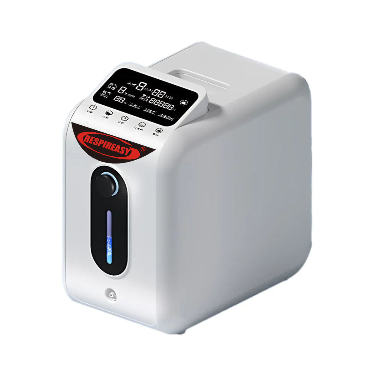 RESPIREASY Home Use Portable Oxygen Concentrator 1-8 Liter Per Minute Continuous Flow O2 Concentrator Machine 110V/220V RE-E1L