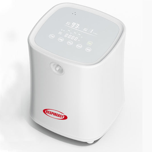 El RESPIREASY dedakj de 2026 se ha actualizado al nuevo concentrador de oxígeno portátil para el hogar RE-B1L de 7 litros con una concentración de oxígeno del 93% y suministro continuo de oxígeno.