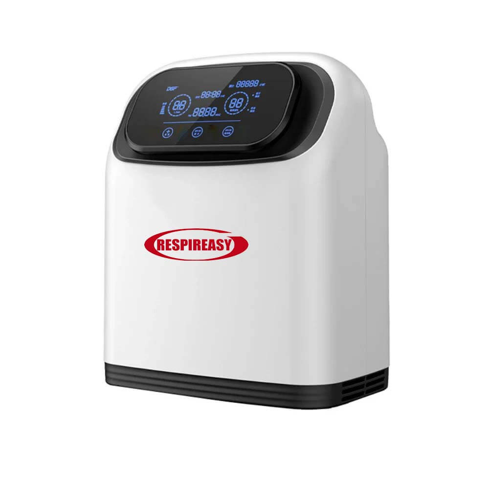RESPIREASY Home Use Portable Oxygen Concentrator 2-9 Liter Per Minute Continuous Flow O2 Concentrator Machine 110V/220V RE-S2L