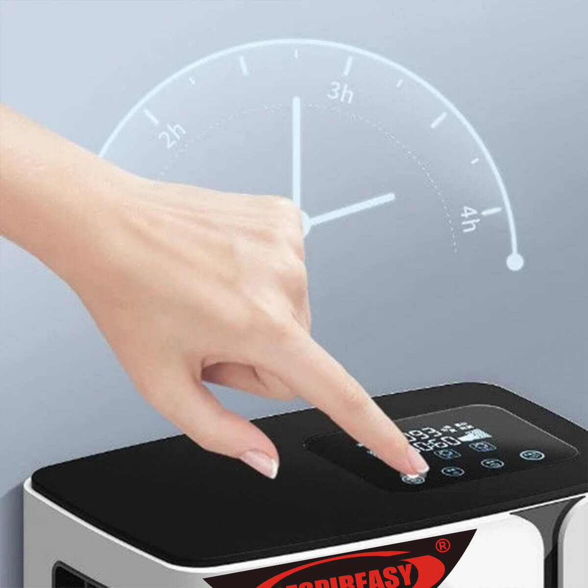 RESPIREASY Home Use Portable Oxygen Concentrator 1-8 Liter Per Minute Continuous Flow O2 Concentrator Machine 110V/220V RE-R1L