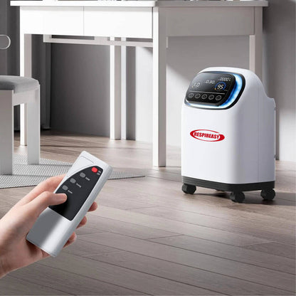 RESPIREASY Home Use Portable Oxygen Concentrator 2-9 Liter Per Minute Continuous Flow O2 Concentrator Machine 110V/220V RE-S2L