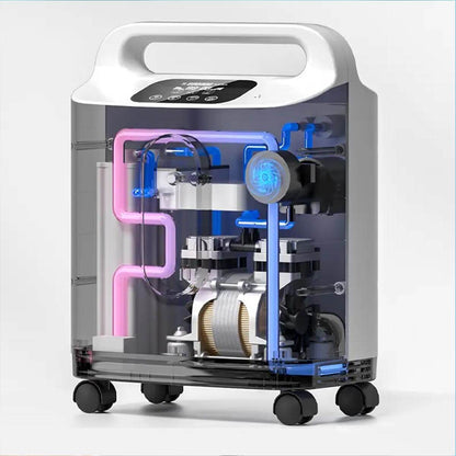 RESPIREASY Home Use Portable Oxygen Concentrator 2-9 Liter Per Minute Continuous Flow O2 Concentrator Machine 110V/220V RE-P2L