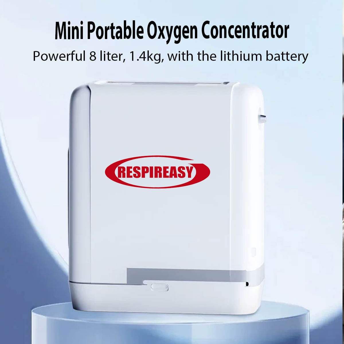 Small Portable Oxygen Concentrator 7Liter Lightweight Rechargeable Oxygen Machine Making O2 for Travel & Home Oxygen Therapy