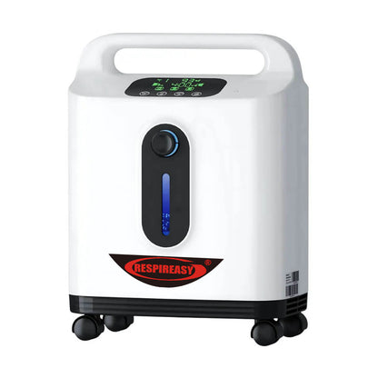 RESPIREASY RE-P2L 9 Liters Per Minute Continuous Flow Oxygen Concentrator for Home Oxygen Therapy, Dual Function Oxygen & Nebulizer Machine
