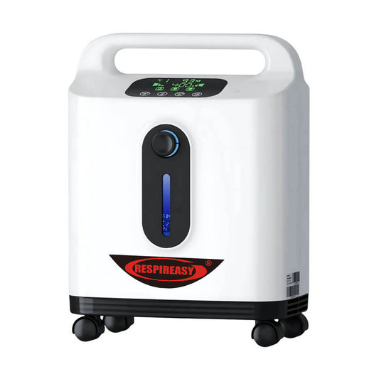 RESPIREASY RE-P2L 9 Liters Per Minute Continuous Flow Oxygen Concentrator for Home Oxygen Therapy, Dual Function Oxygen & Nebulizer Machine