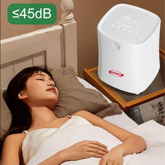 El RESPIREASY dedakj de 2026 se ha actualizado al nuevo concentrador de oxígeno portátil para el hogar RE-B1L de 7 litros con una concentración de oxígeno del 93% y suministro continuo de oxígeno.