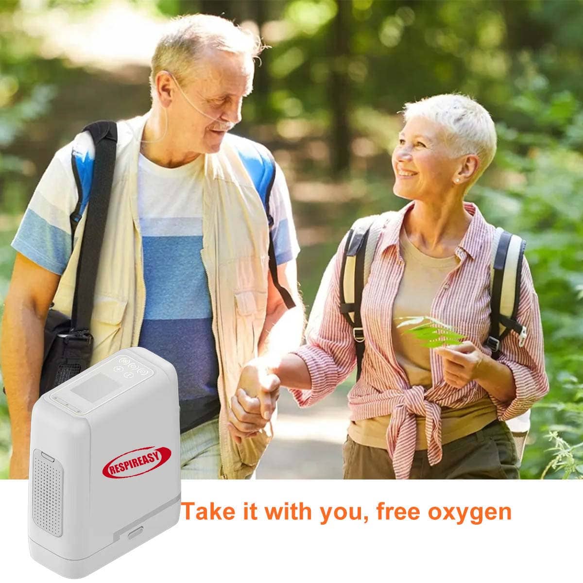 Small Portable Oxygen Concentrator 7Liter Lightweight Rechargeable Oxygen Machine Making O2 for Travel & Home Oxygen Therapy