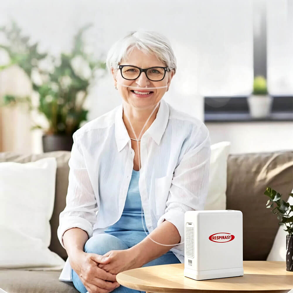 Handheld Home Portable Oxygen Concentrator 6 LPM 1.1 KG Mini Oxygen Concentrators Small Size with Lithium Battery