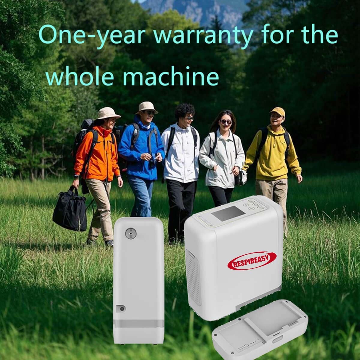 Small Portable Oxygen Concentrator 7Liter Lightweight Rechargeable Oxygen Machine Making O2 for Travel & Home Oxygen Therapy
