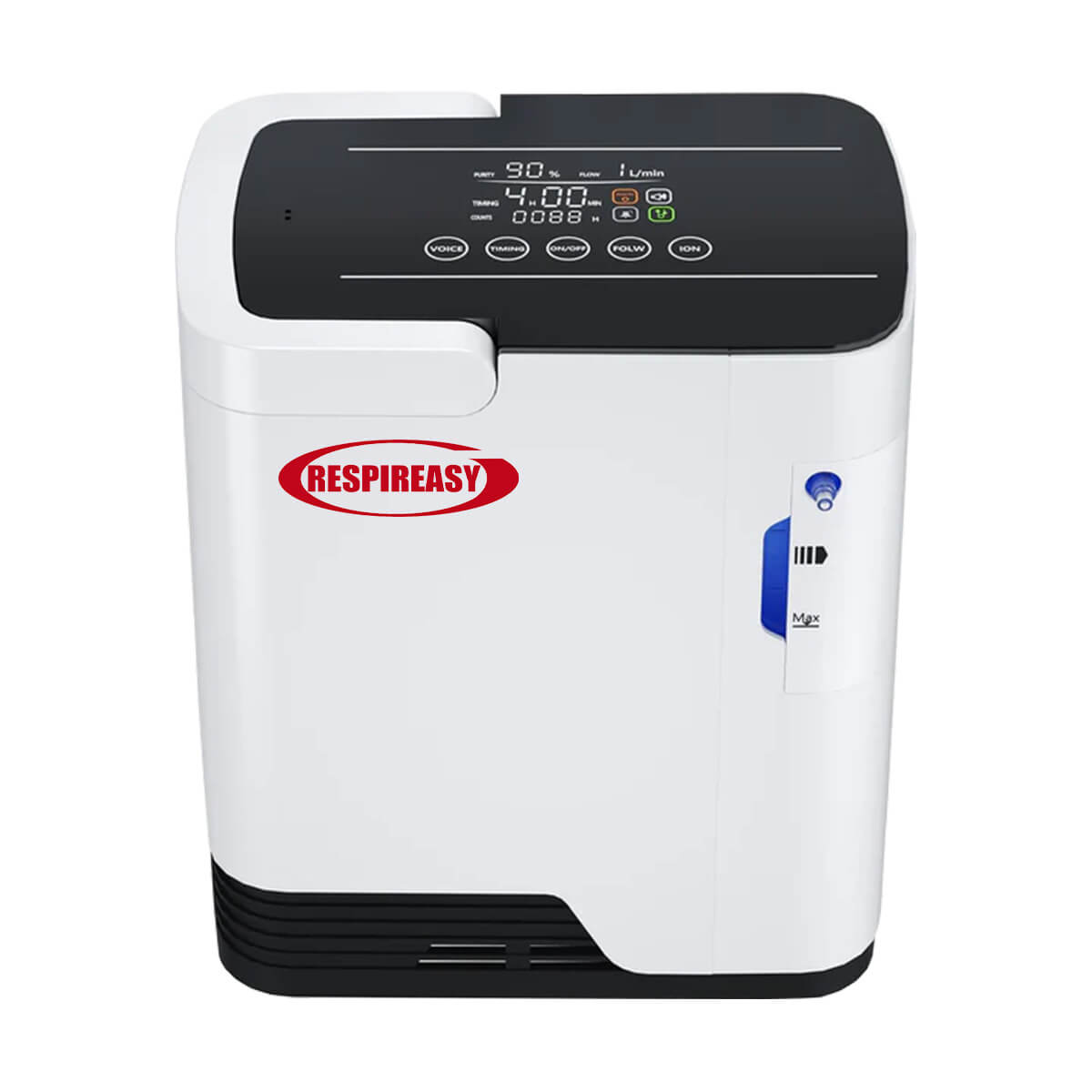 Concentrador de oxígeno portátil RESPIREASY para uso doméstico, flujo continuo de 1 a 8 litros por minuto, máquina concentradora de O2 110V/220V RE-R1L