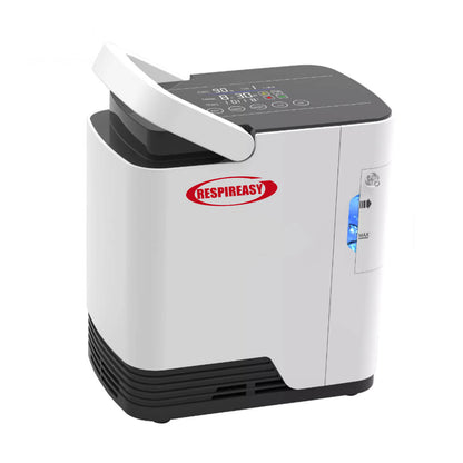 RESPIREASY Home & Medical Portable Oxygen Concentrator 1-7 L/Min Continuous Flow Adjustable Quiet Oxygen Machine for COPD Oxygen Therapy 110V/220V