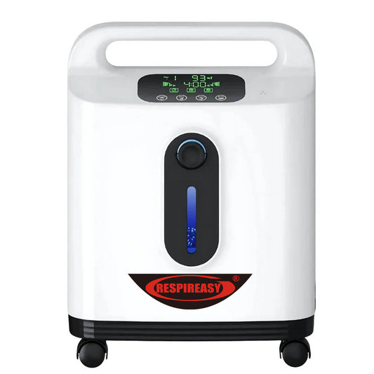 RESPIREASY RE-P2L 9 Liters Per Minute Continuous Flow Oxygen Concentrator for Home Oxygen Therapy, Dual Function Oxygen & Nebulizer Machine