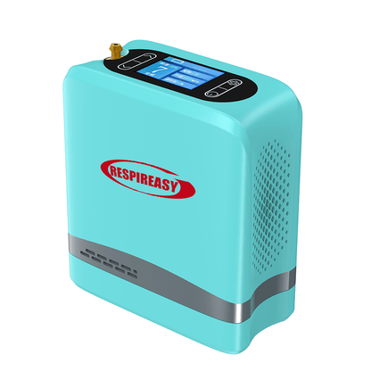 Mini Tragbarer Sauerstoffkonzentrator 93 % hohe O2-Reinheit 7 Liter O2-Fluss Kompaktes Sauerstoffgerät Reisen bis zu 6 Stunden