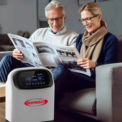 RESPIREASY Home Use Portable Oxygen Concentrator 2-9 Liter Per Minute Continuous Flow O2 Concentrator Machine 110V/220V RE-S2L