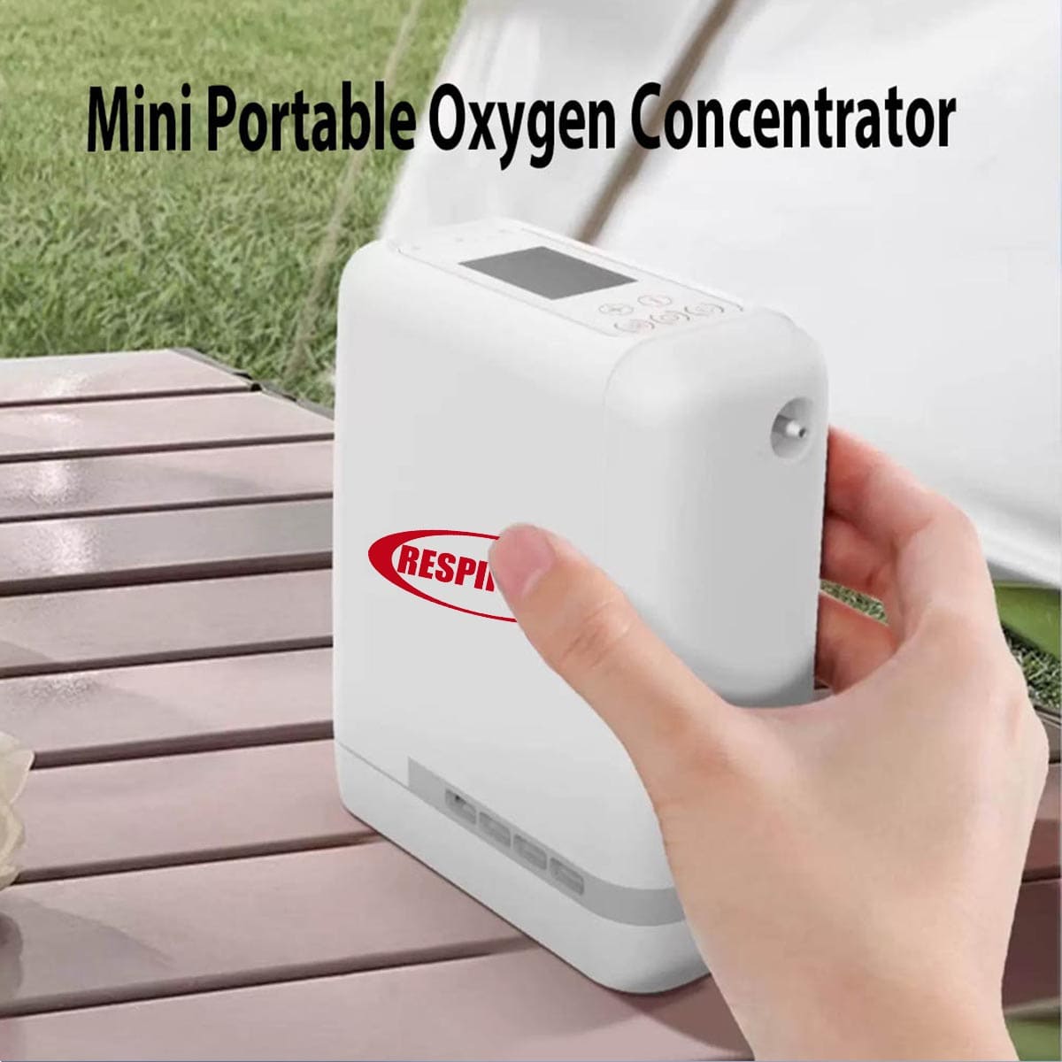 Small Portable Oxygen Concentrator 7Liter Lightweight Rechargeable Oxygen Machine Making O2 for Travel & Home Oxygen Therapy