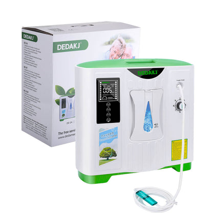 DEDAKJ Home Portable Oxygen Concentrator 9LPM Continuous Flow Adjustable Oxygen Making Machine O2 Generator for Personal Breathing Care