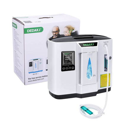 DEDAKJ Home Portable Oxygen Concentrator 7 Liters 90% Purity Room O2 Generator Machine Low Price for Personal Sleeping Use 110V/220V