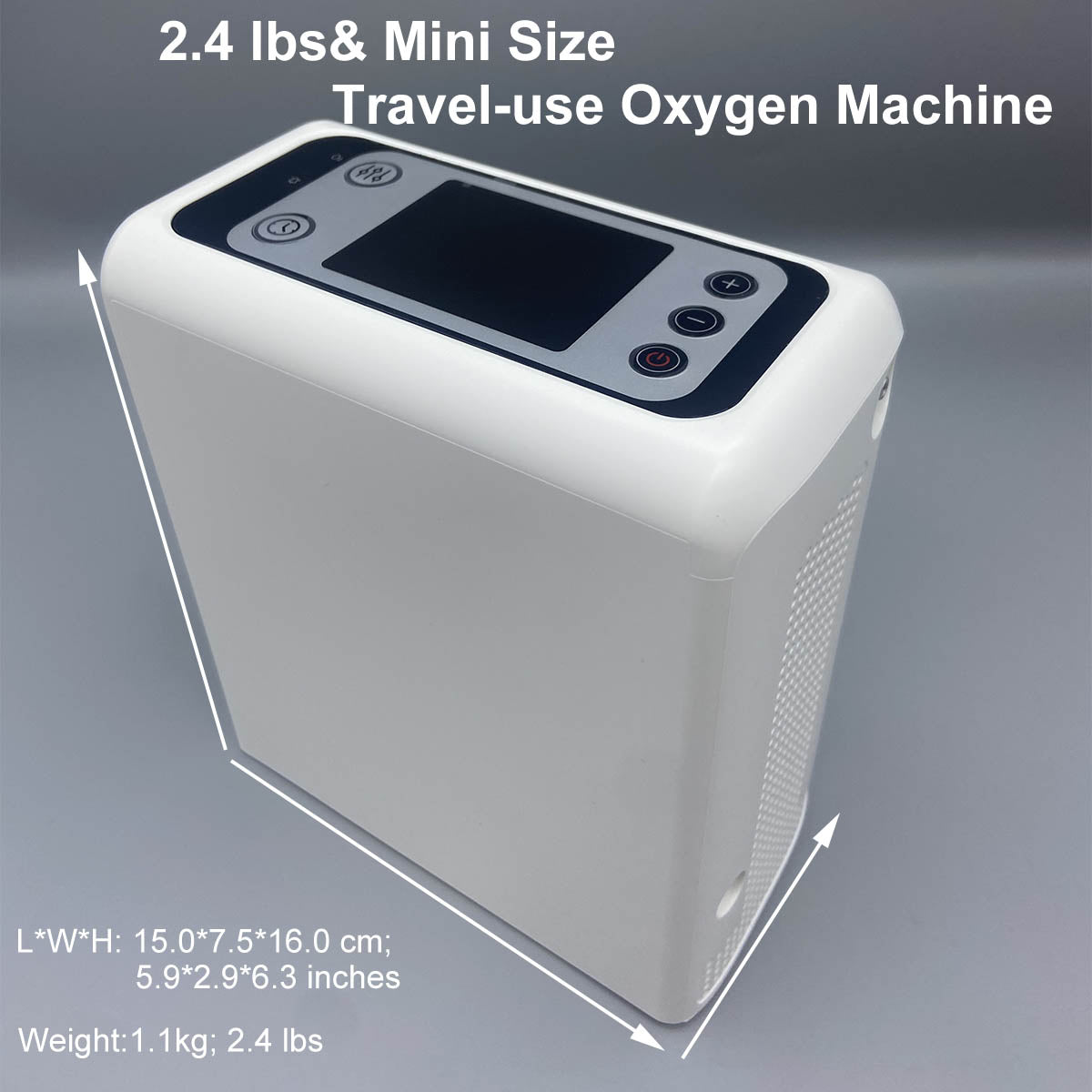 Handheld Home Portable Oxygen Concentrator 6 LPM 1.1 KG Mini Oxygen Concentrators Small Size with Lithium Battery