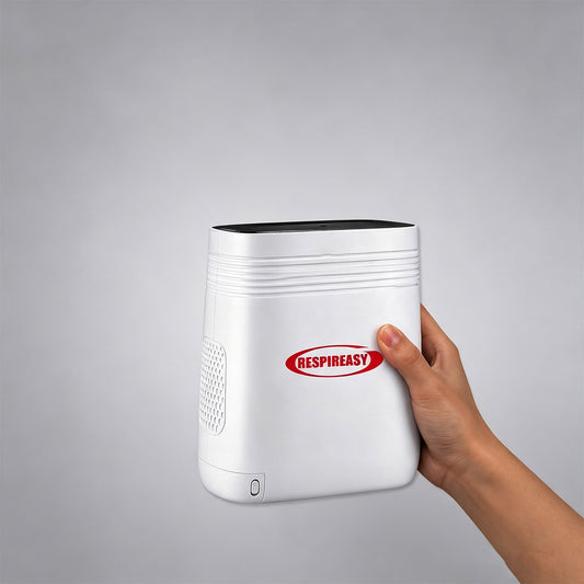 RESPIREASY Small Portable Oxygen Concentrator 5 Liters Per Minute Continuous Flow Oxygenerator with Battery RE-Y5
