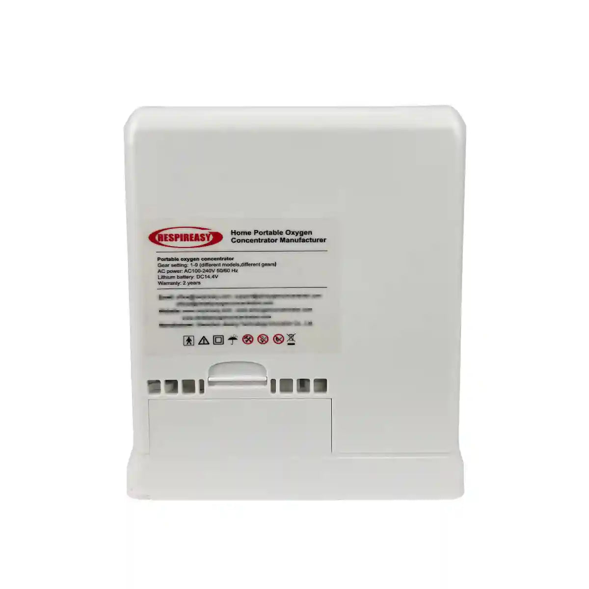 RESPIREASY 1.1kg Portable Compact Oxygen Concentrator 1-6 Liters 93% Purity O2 Generator Breathing Machine for Traveling 12V-240V RES-6