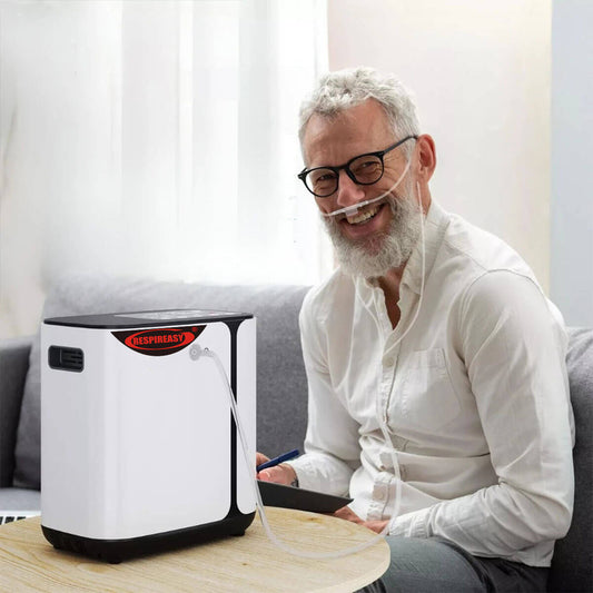 RESPIREASY tragbarer Sauerstoffkonzentrator für den Hausgebrauch, 1-8 Liter pro Minute kontinuierlicher Fluss, O2-Konzentrator-Gerät 110V/220V RE-R1L