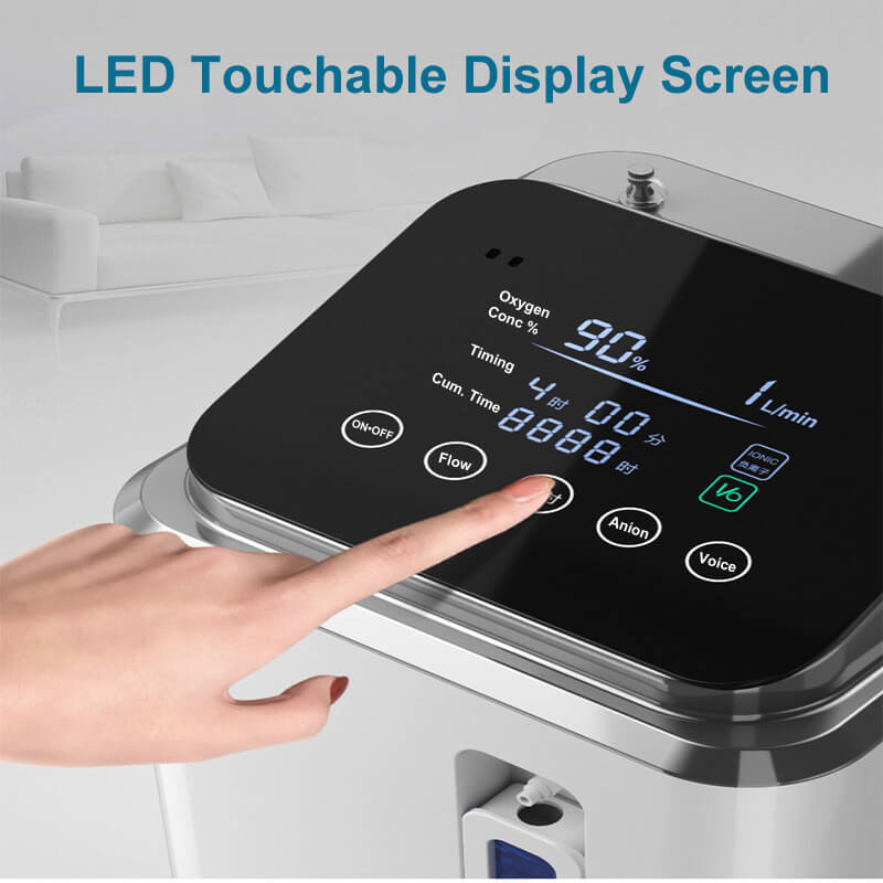 2026 Household Oxygen Concentrator 2-9 Liter Per Minute 93% High Purity Portable Oxygen Making Machine for Personal Breathing Use