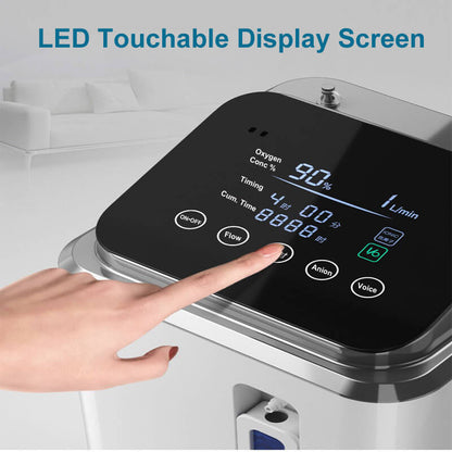 2026 Household Oxygen Concentrator 2-9 Liter Per Minute 93% High Purity Portable Oxygen Making Machine for Personal Breathing Use