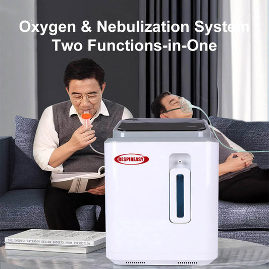 Buy Top 9L/min 93% Concentration Home Oxygen Concentrator Medical Grade Continuous Flow Rate Oxygen Concentrator with Nebulizer 1-year Warranty