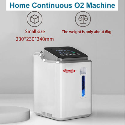 2026 Household Oxygen Concentrator 2-9 Liter Per Minute 93% High Purity Portable Oxygen Making Machine for Personal Breathing Use