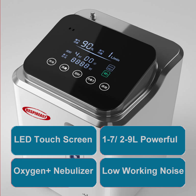2026 Household Oxygen Concentrator 2-9 Liter Per Minute 93% High Purity Portable Oxygen Making Machine for Personal Breathing Use