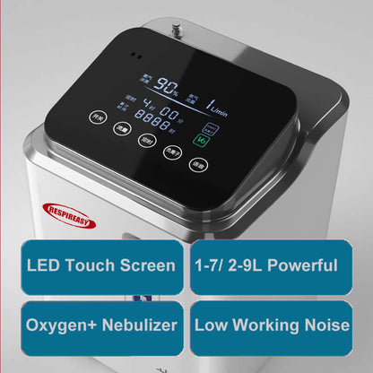 2026 Household Oxygen Concentrator 2-9 Liter Per Minute 93% High Purity Portable Oxygen Making Machine for Personal Breathing Use