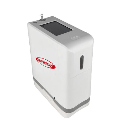RESPIREASY Powerful Portable Compact Oxygen Concentrator 1-9 Liters 93% Purity O2 Generator Breathing Machine with Carrying Bag 12V-240V REC-9