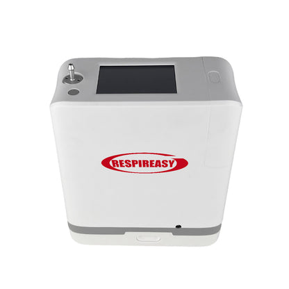 RESPIREASY Powerful Portable Compact Oxygen Concentrator 1-9 Liters 93% Purity O2 Generator Breathing Machine with Carrying Bag 12V-240V REC-9