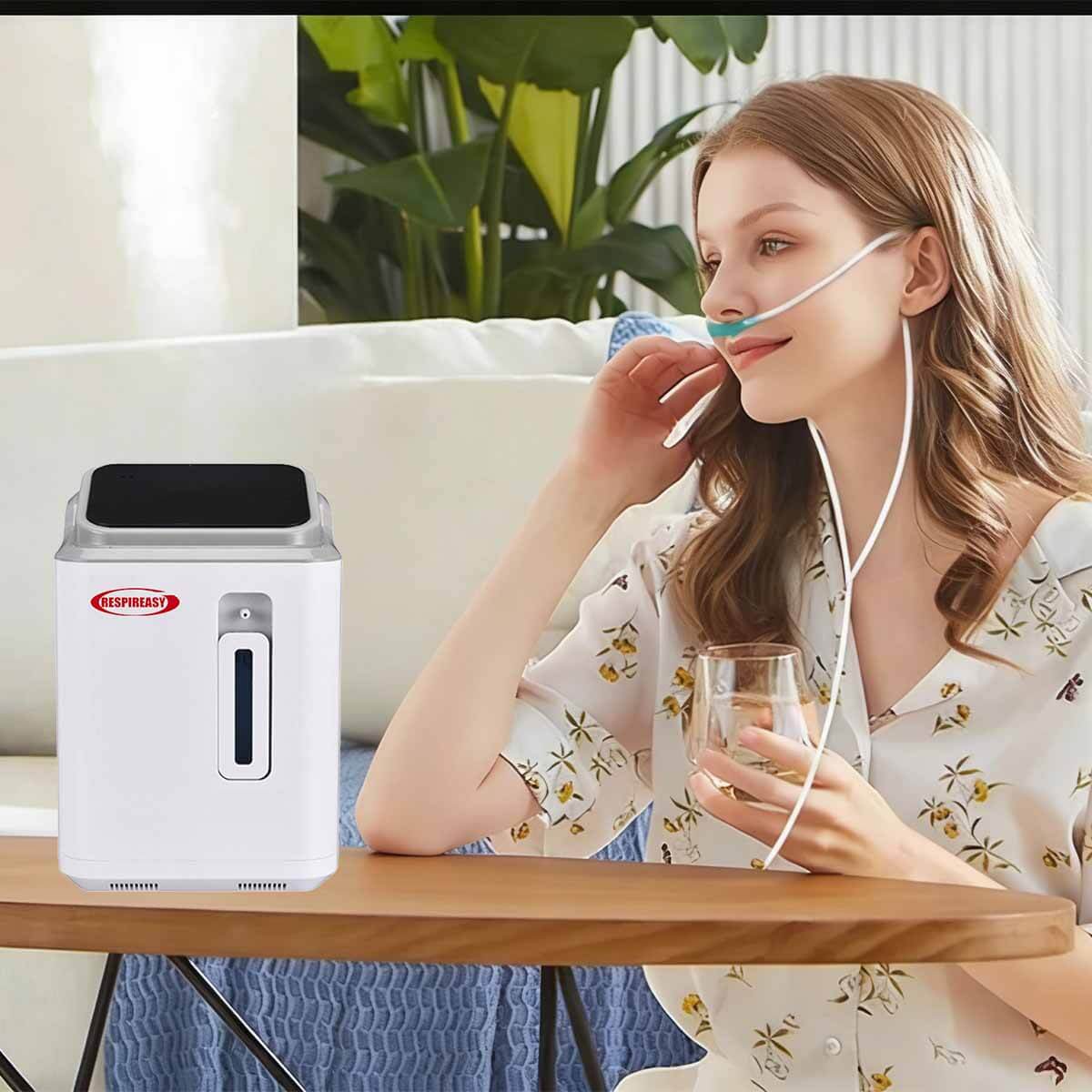 2026 Household Oxygen Concentrator 2-9 Liter Per Minute 93% High Purity Portable Oxygen Making Machine for Personal Breathing Use