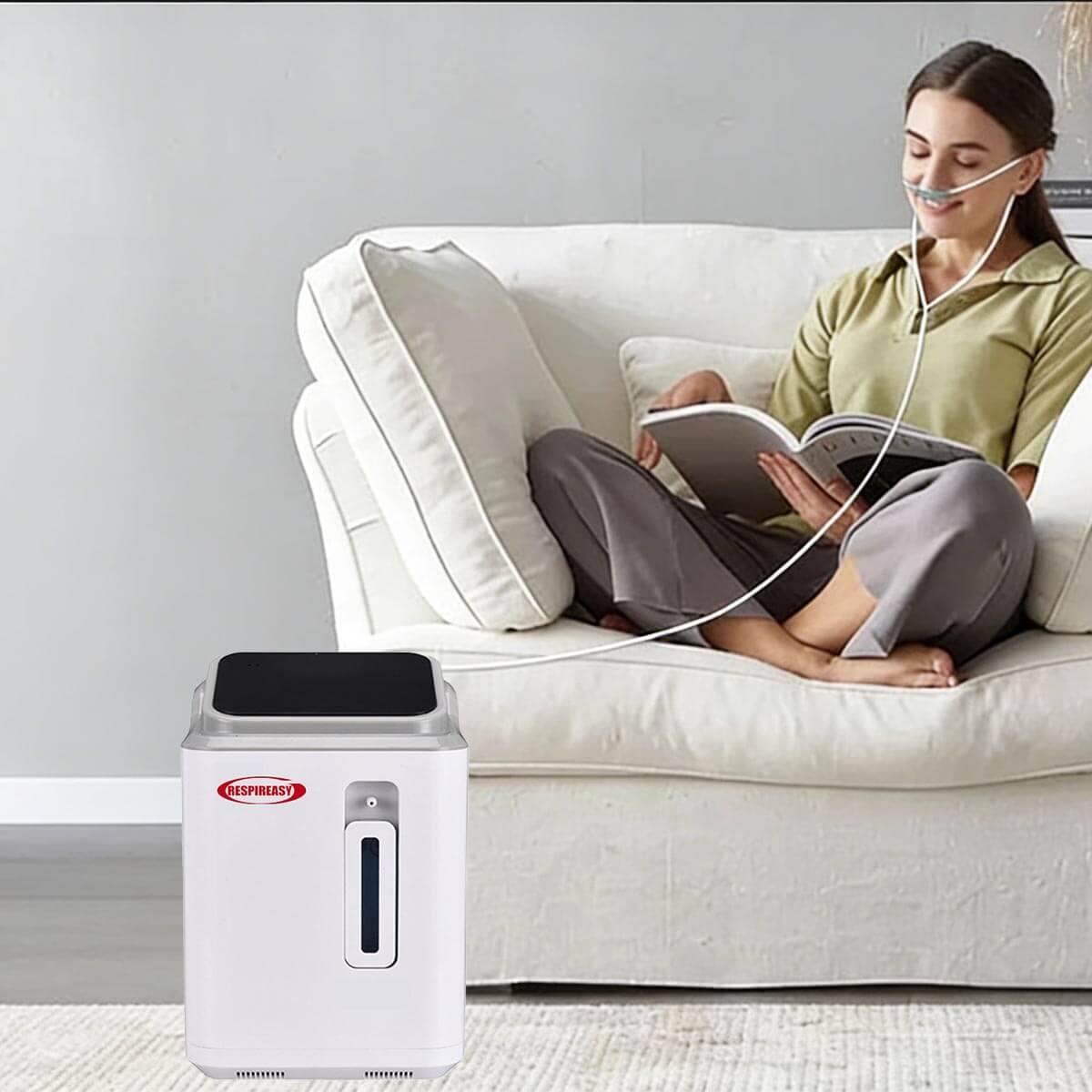 2026 Household Oxygen Concentrator 2-9 Liter Per Minute 93% High Purity Portable Oxygen Making Machine for Personal Breathing Use