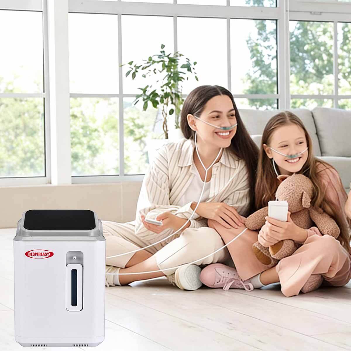 2026 Household Oxygen Concentrator 2-9 Liter Per Minute 93% High Purity Portable Oxygen Making Machine for Personal Breathing Use