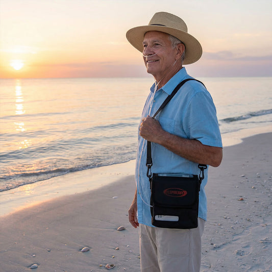 Handheld Home Portable Oxygen Concentrator 6 LPM 1.1 KG Mini Oxygen Concentrators Small Size with Lithium Battery