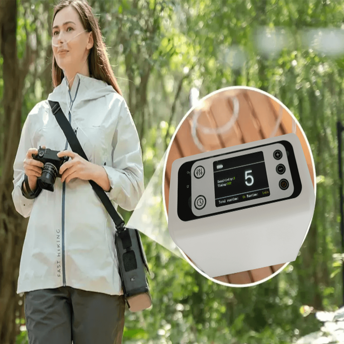 Handheld Home Portable Oxygen Concentrator 6 LPM 1.1 KG Mini Oxygen Concentrators Small Size with Lithium Battery